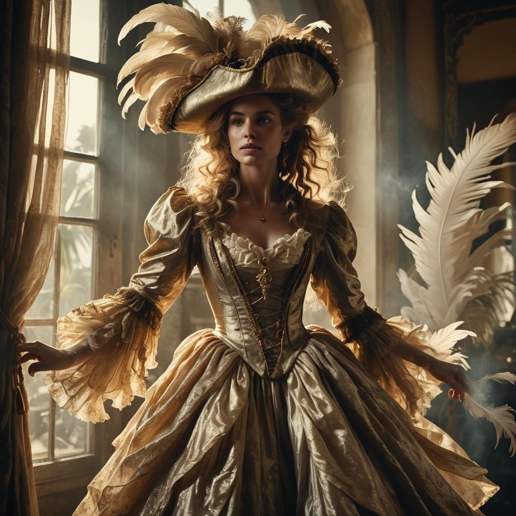 French Rococo Pirate in Baroque Setting