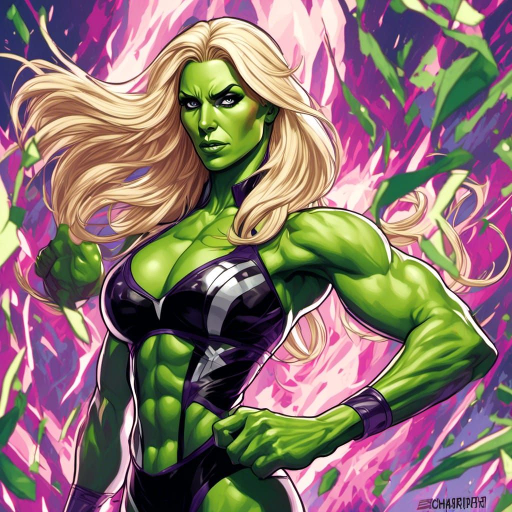 Charlotte Flair as She-Hulk