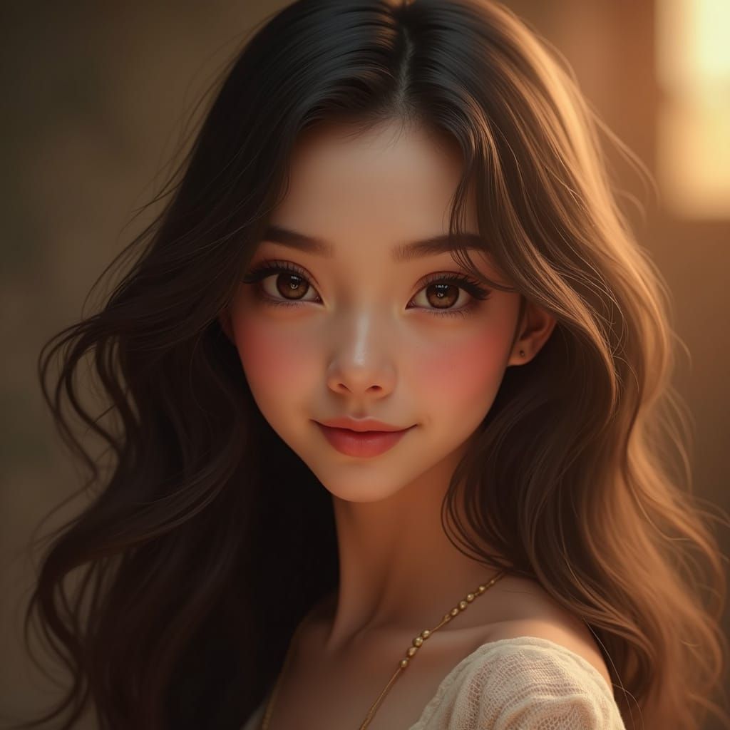 High-Resolution Portrait of a Confident Young Woman