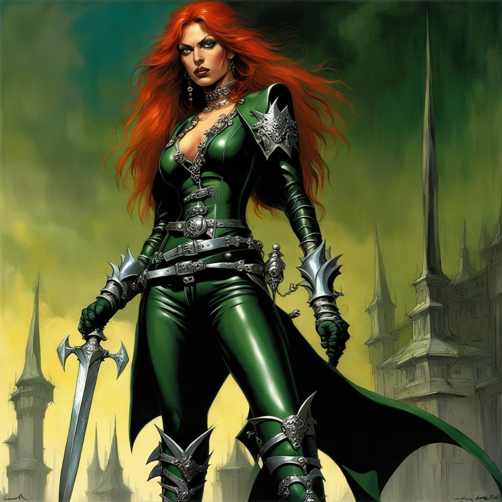 Stunning Half-Elf Rogue in Fantasy Art Style