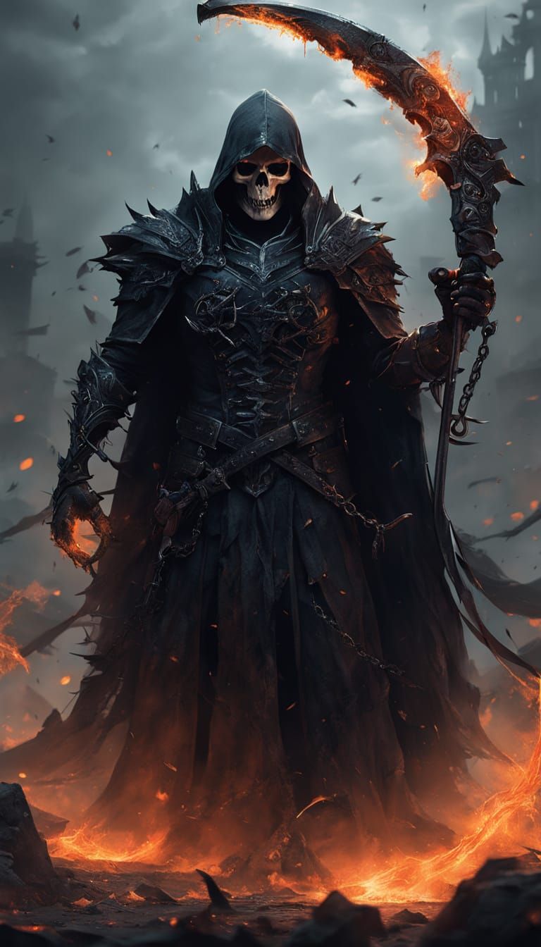 Armored Grim Reaper: A Cinematic Masterpiece