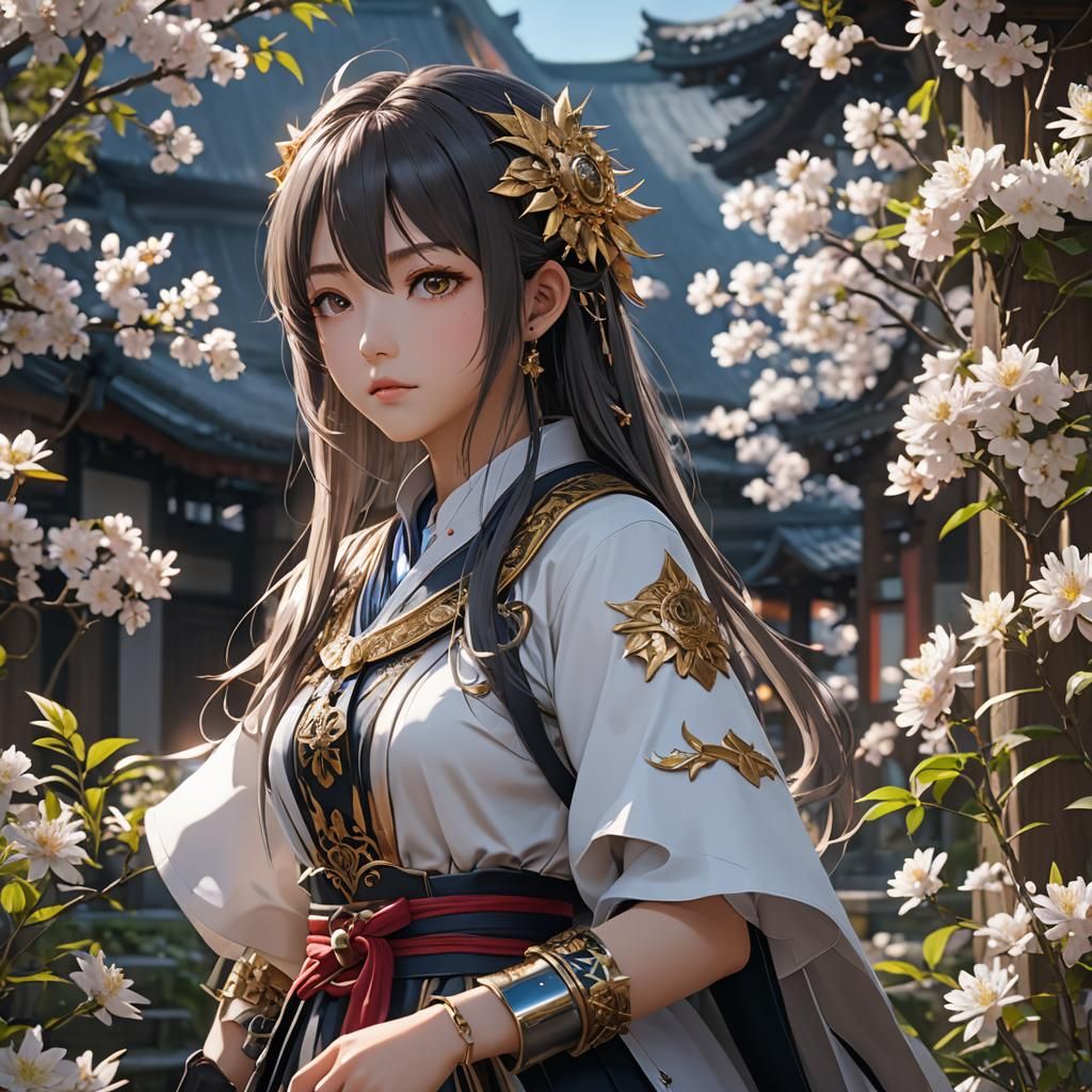 Detailed 3D Anime Art Inspired by WLOP