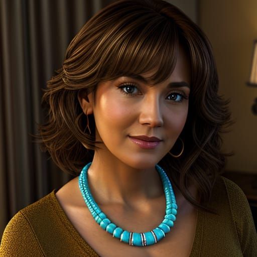 Aunt Cass in Warm Room, Digital Anime Art