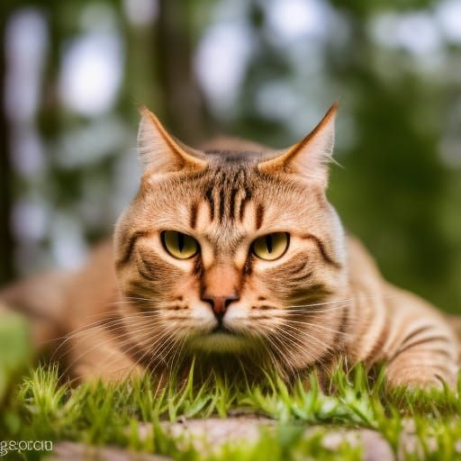 Garfield Portrait in Sharp Focus, Natural Light