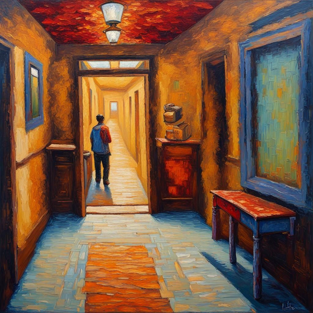 Zen Morning: Neo-Impressionist Coffee in Expressionist Style