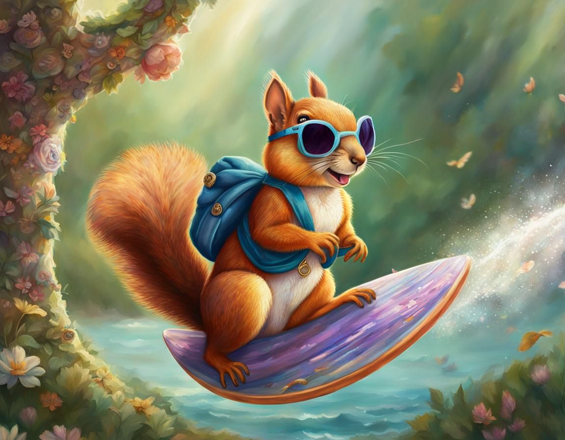 Surf Dog  . . . Er  . . .  Surf Squirrel