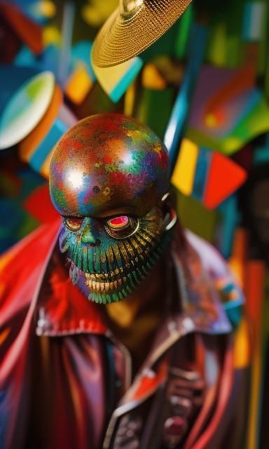 Polychromatic 3D Graffiti Art in Ultra Quality