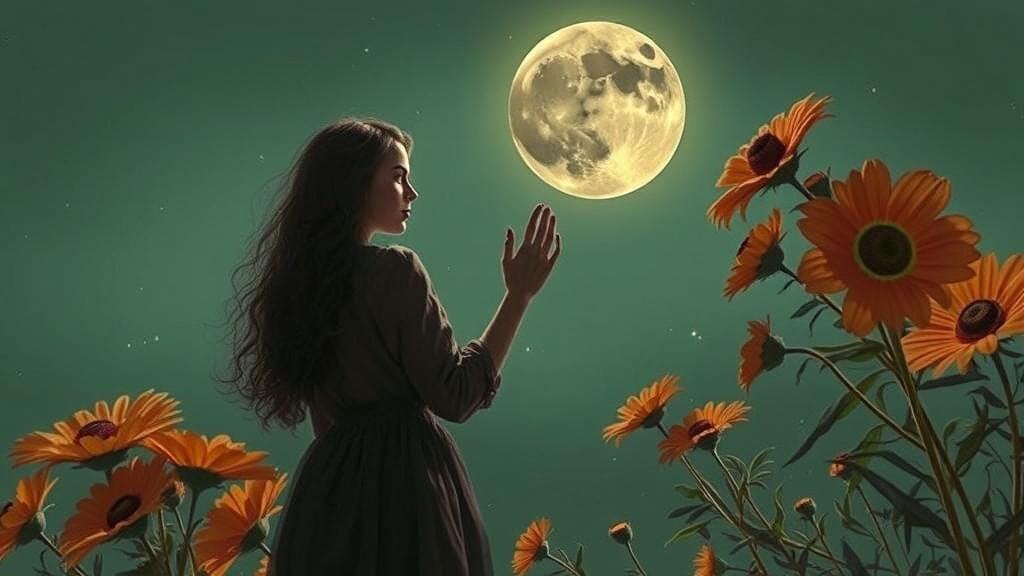 Surreal Lunar Dreamscape in Ethereal Light