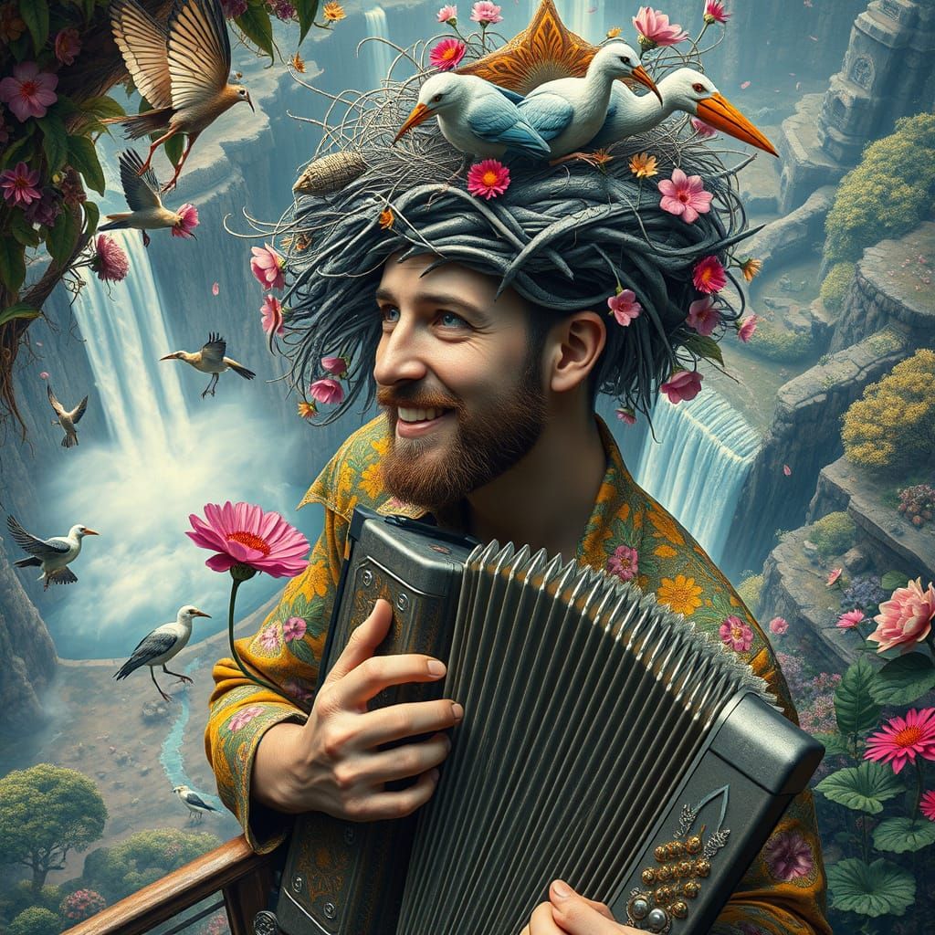 Psychedelic Utopia: Galaxy Cafe with Space Creatures