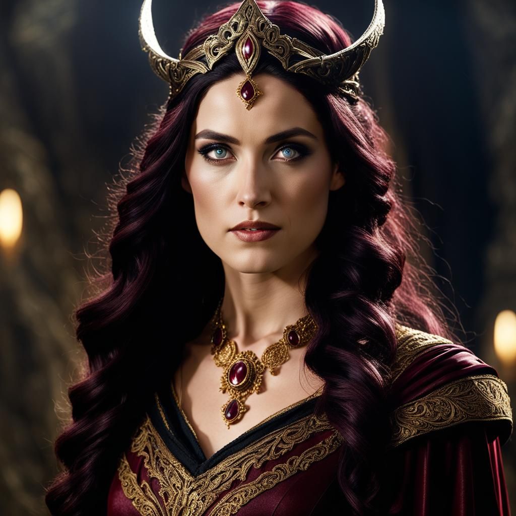 Rachel Shelley as Nimue the Sorceress