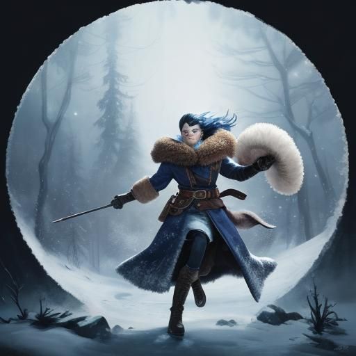 Gerda Receives Winter Gear in Digital Illustration