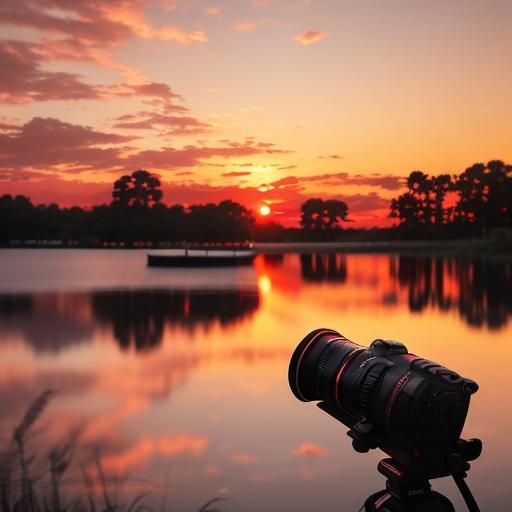 Stunning Red Sunset: Professional Photography
