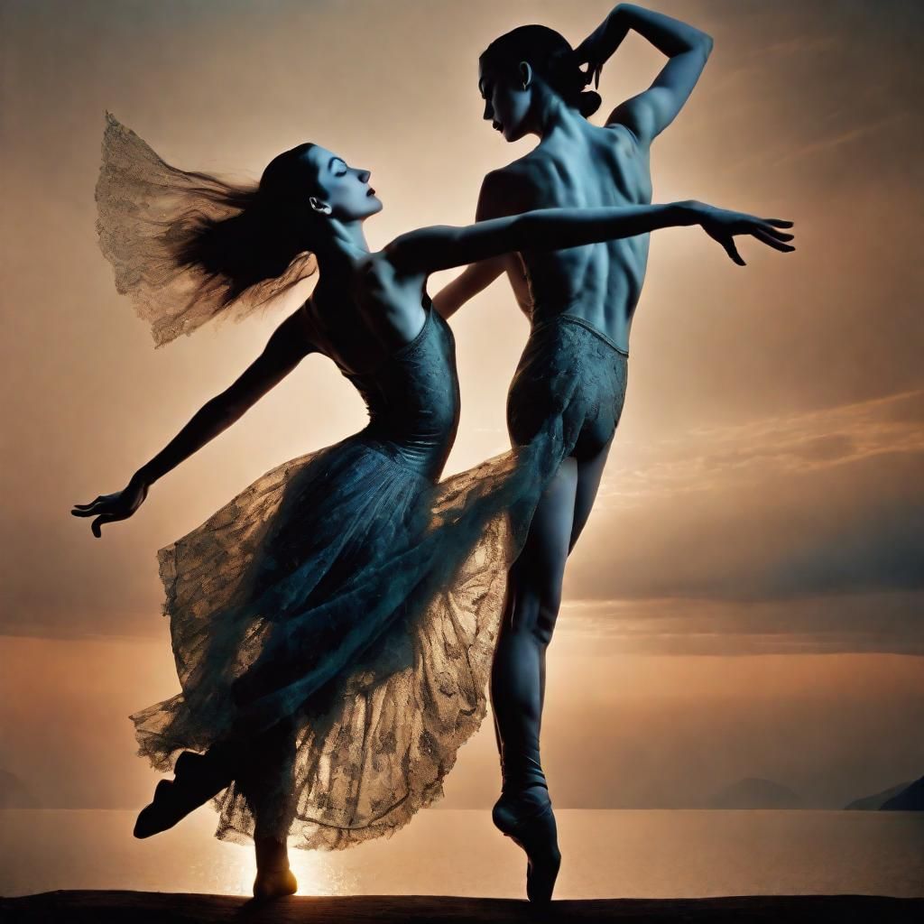 Dancers Embodying Secret Art, Ultra Detailed Portrait