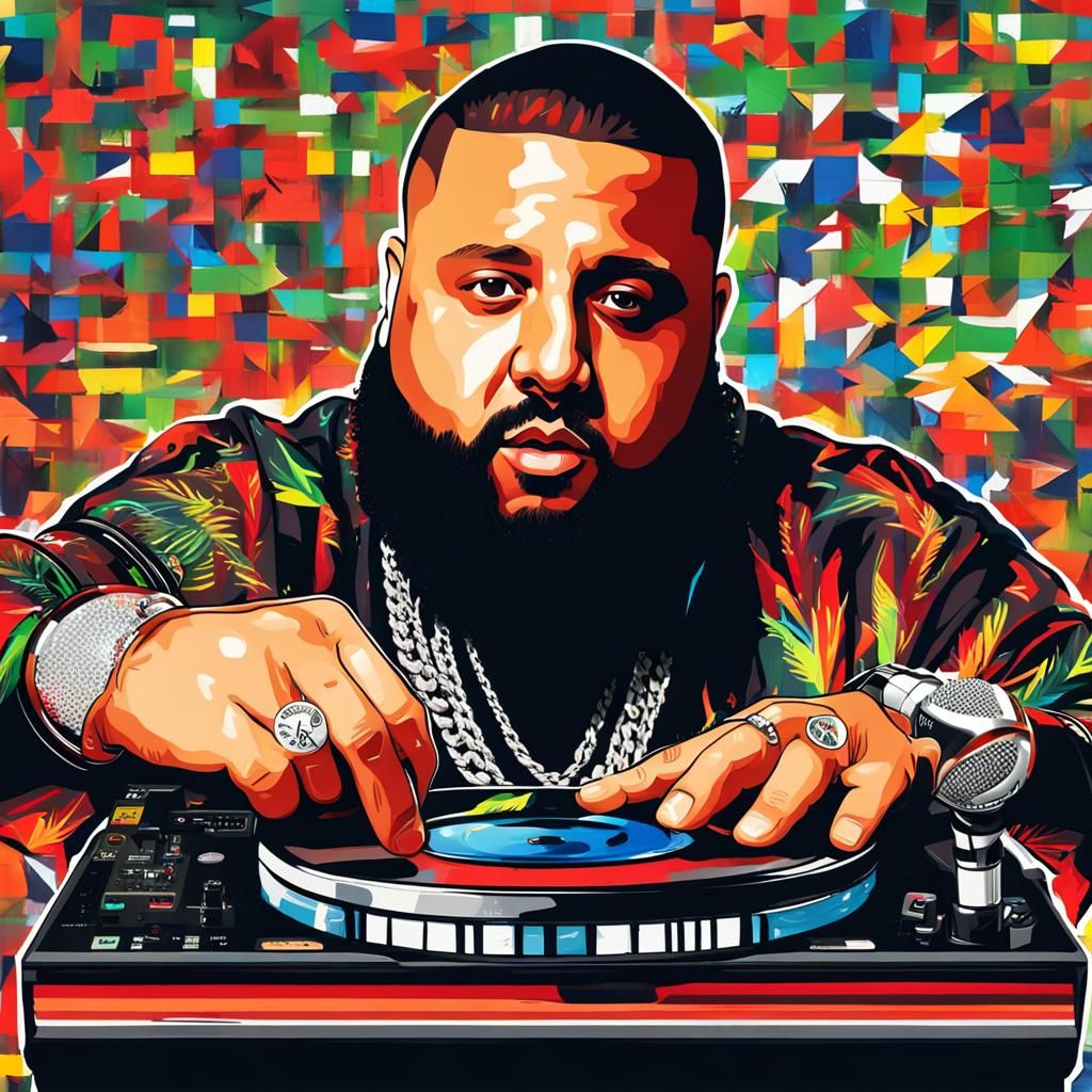 DJ Khaled with Microphone
