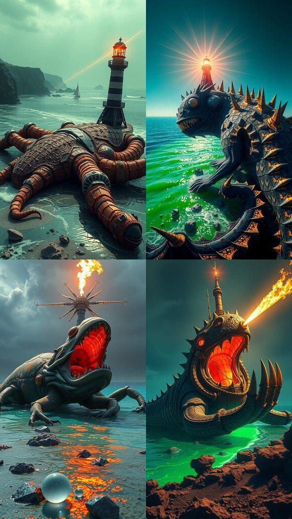 Cinematic CGI View of a Martian Cyclops