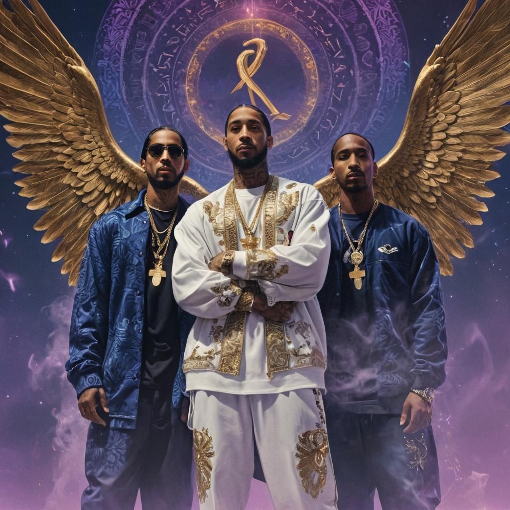 Fantasy Art: Nipsey Hussle, Malcolm X, and Tupac