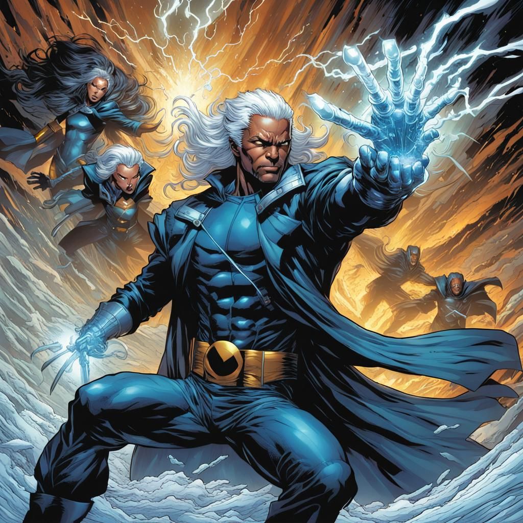 X-Men Storm Reimagined as Comic Book Art