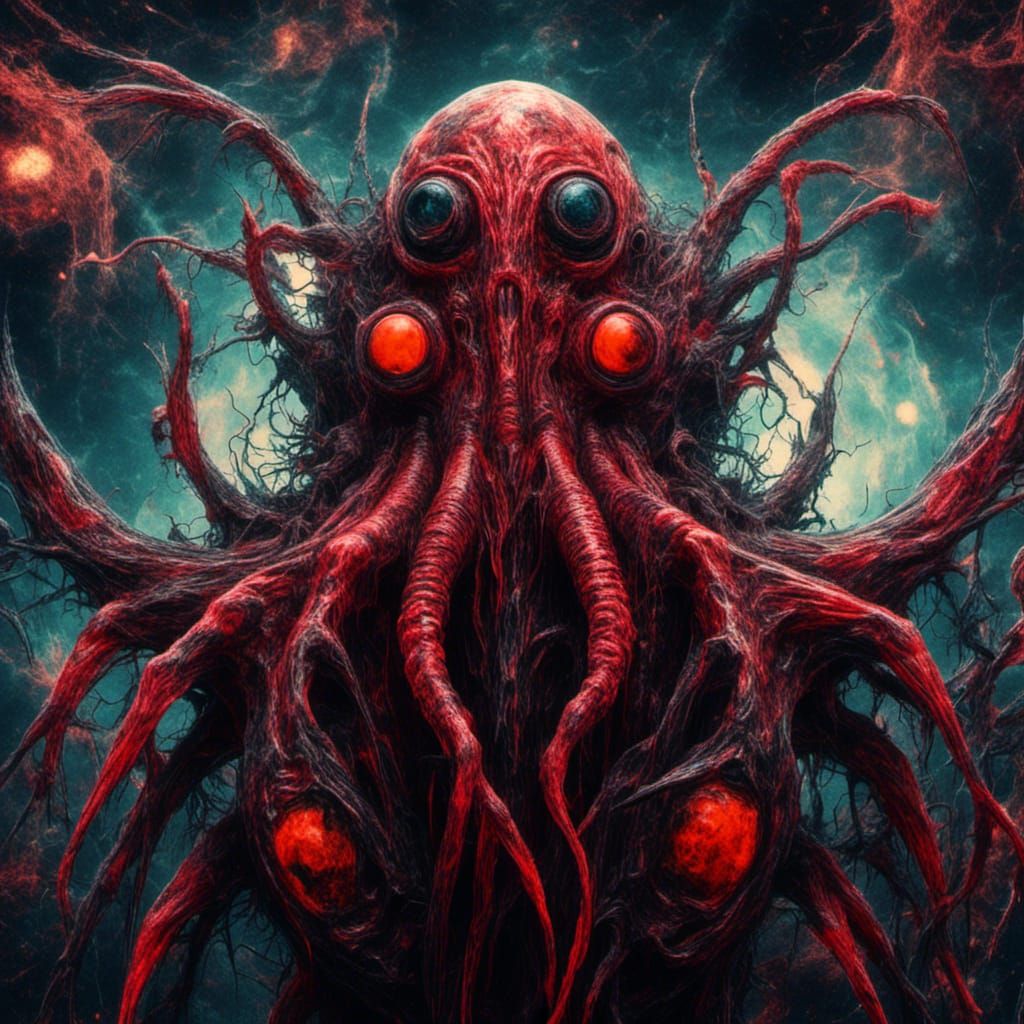 Lovecraftian Cosmic Horror in Dark Fantasy Style