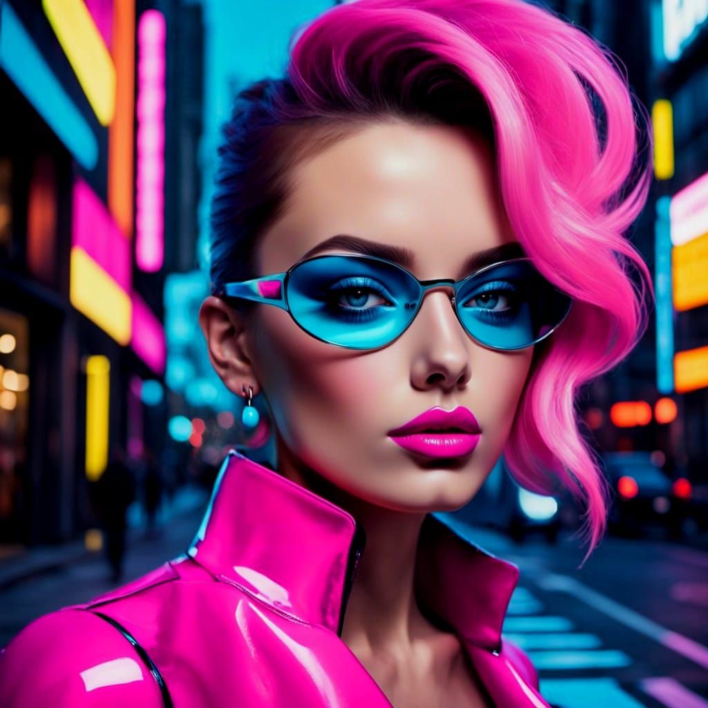 Pop Art Portrait of a Hollywood Beauty