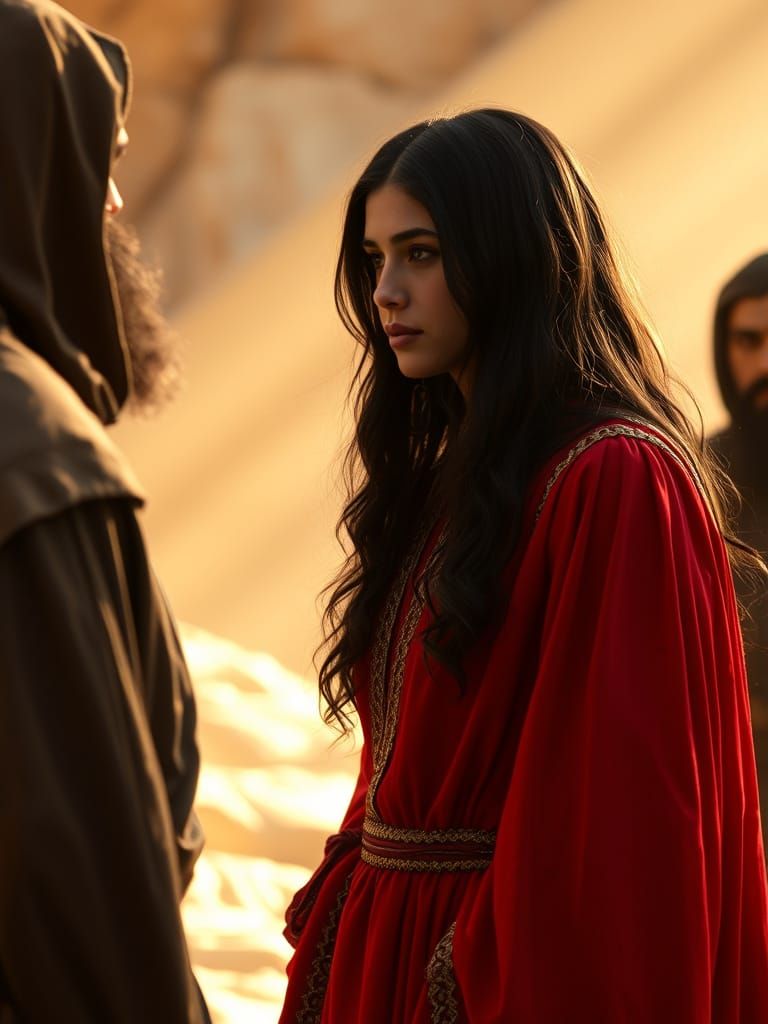 Rahab's Faith: Cinematic Scene with Hebrew Spies