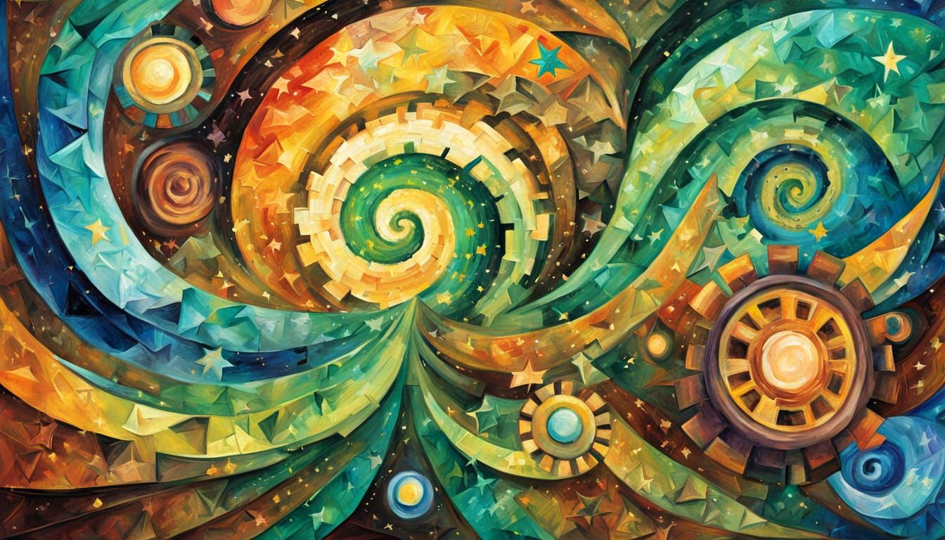 Iridescent Cosmic Dreamscape