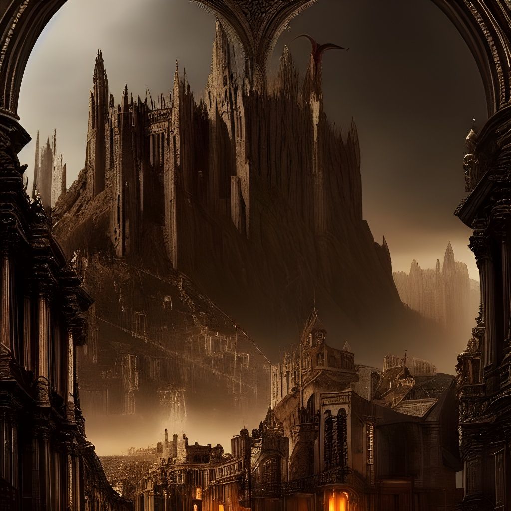 Epic Cinematic Digital Painting of Antichrist