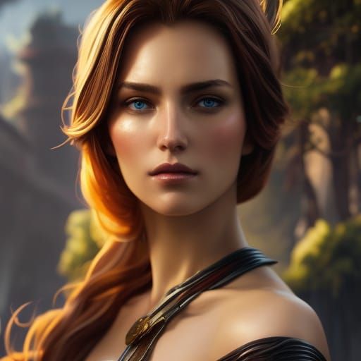 Victorian Assassin with Emerald Eyes, Dark Fantasy Art