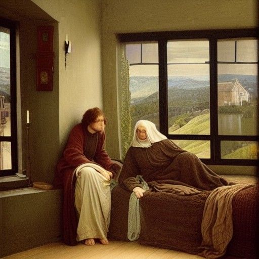 Curmudgeon Flats in Pre-Raphaelite Style