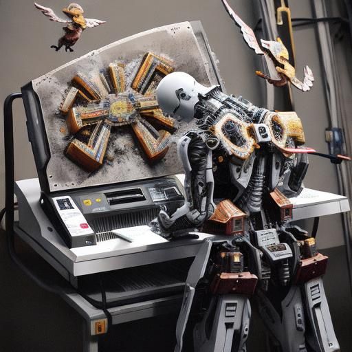 Futuristic Financial Landscape with Holographic Market Graph...