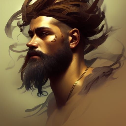 Eagle Portrait in Hyperdetailed Digital Art Style