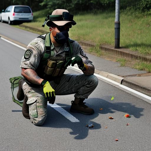 physically trapping a litterbug