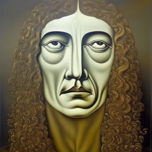 Surreal Poet Melts in a Da Vinci Style