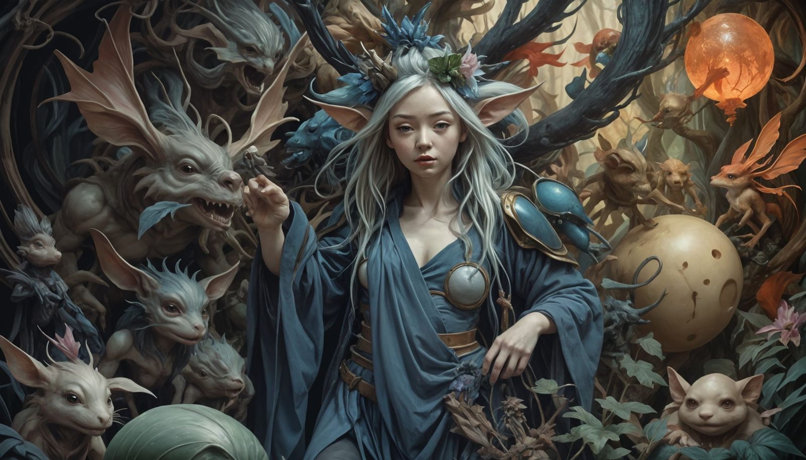Hypermaximalist Mythical Creatures in a Cinematic Style