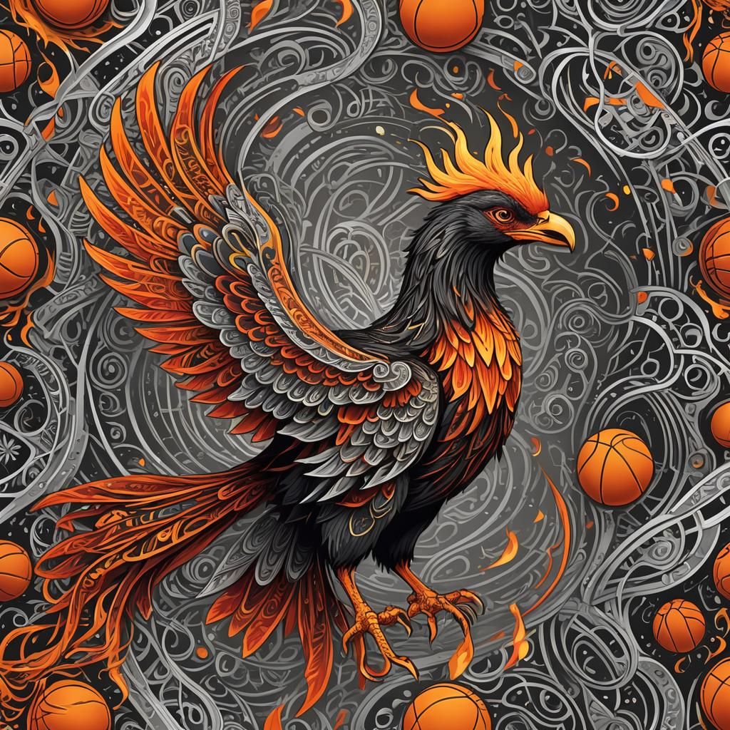 Phoenix Thunder Logo in Loish and Ash Thorp Style