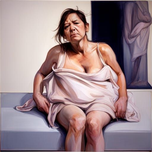 Disturbing Fairies in Jenny Saville Style