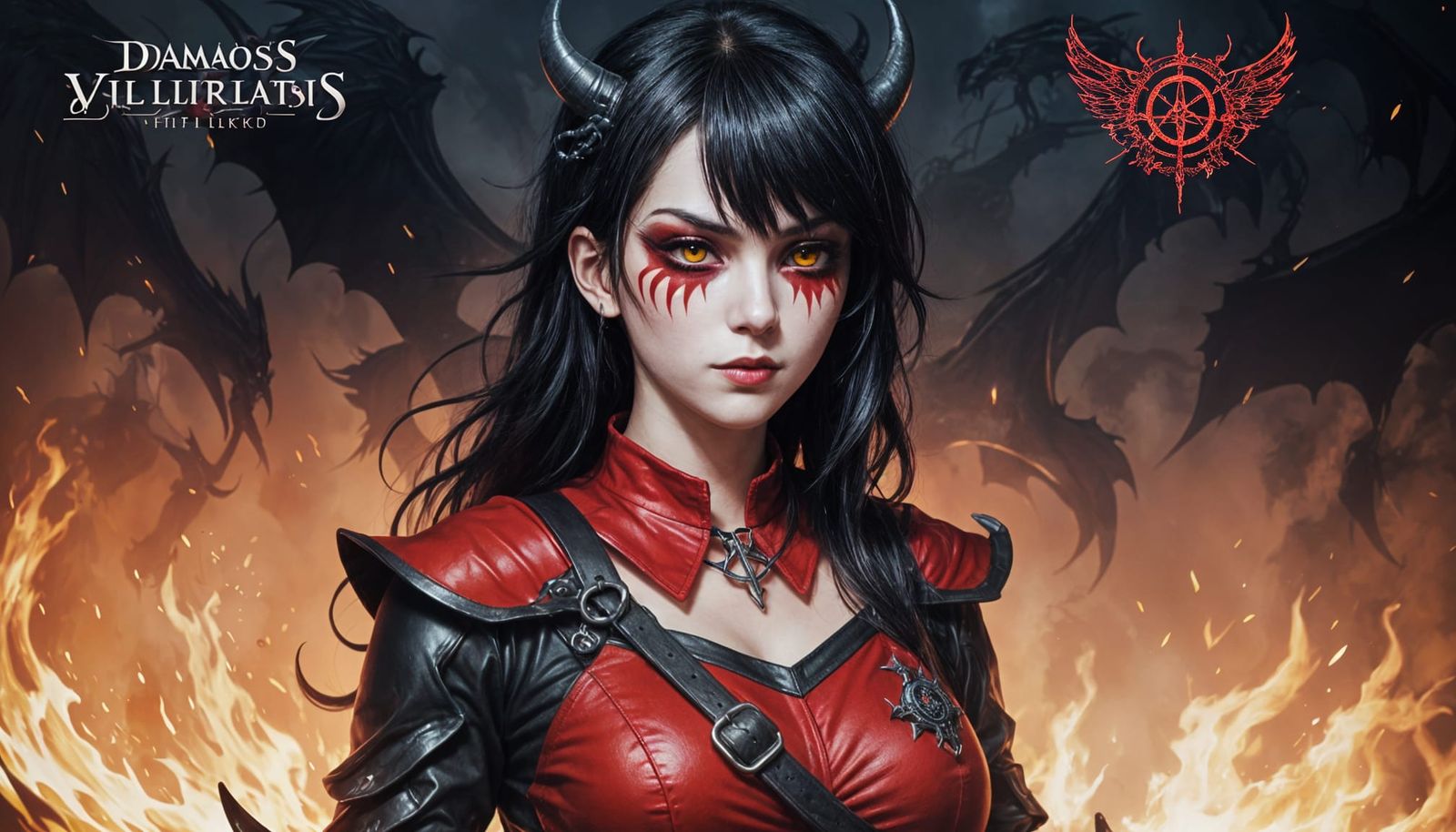 Villainous Half-Demon Anime Girl Unveils Dark Fantasy