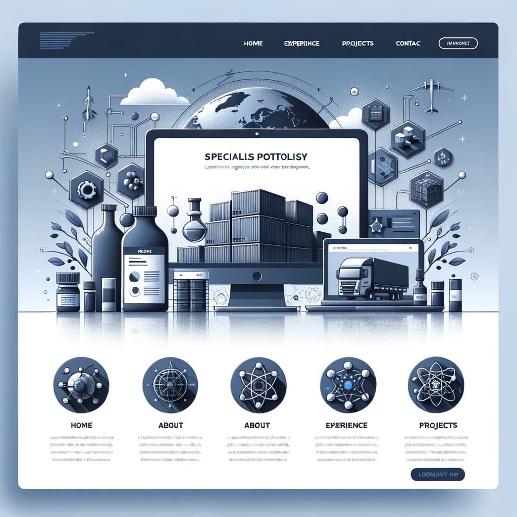 Modern Portfolio Website Design for Logistics Specialist