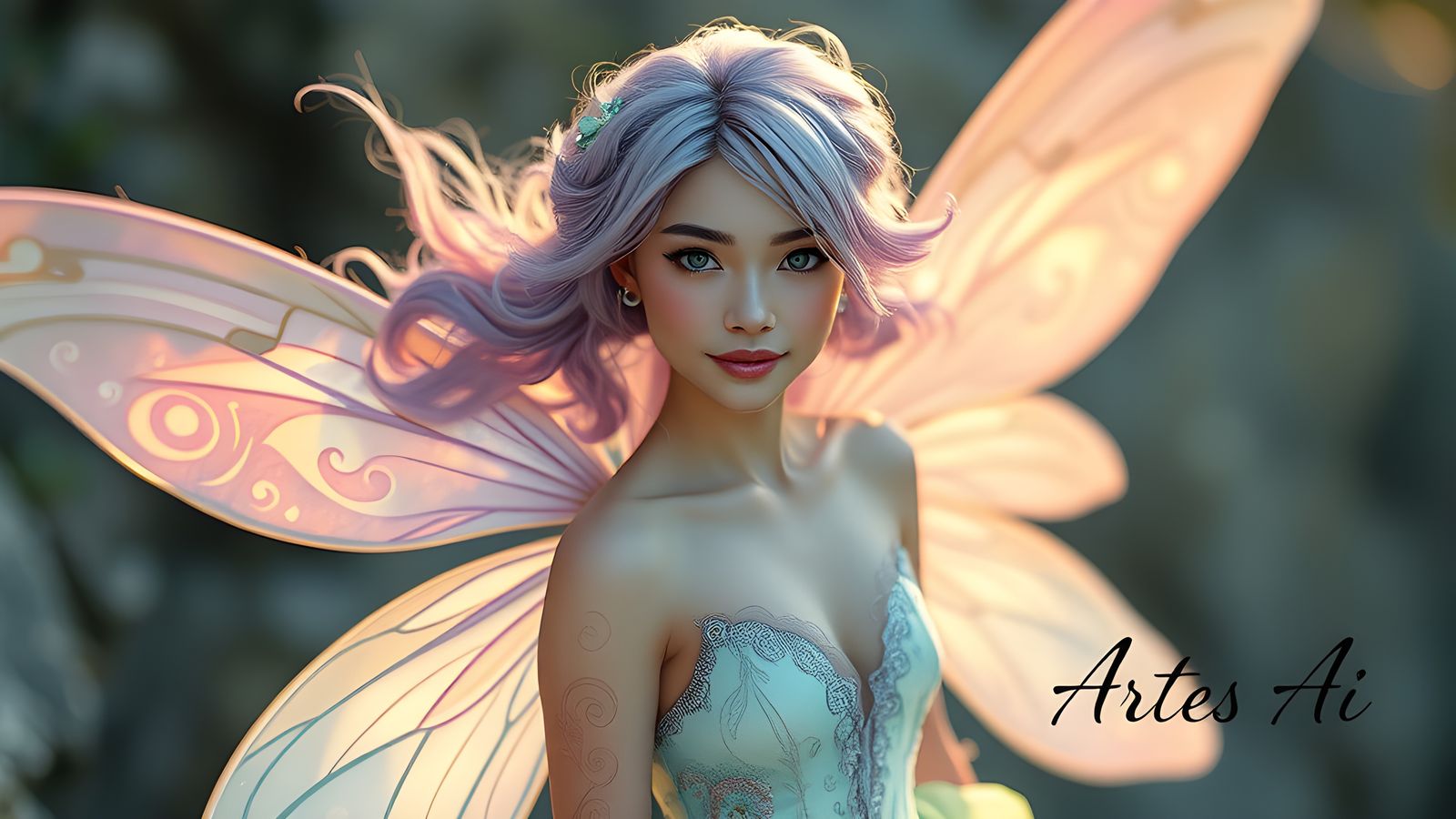 Pastel Fairy with Ethereal Wings in 4K