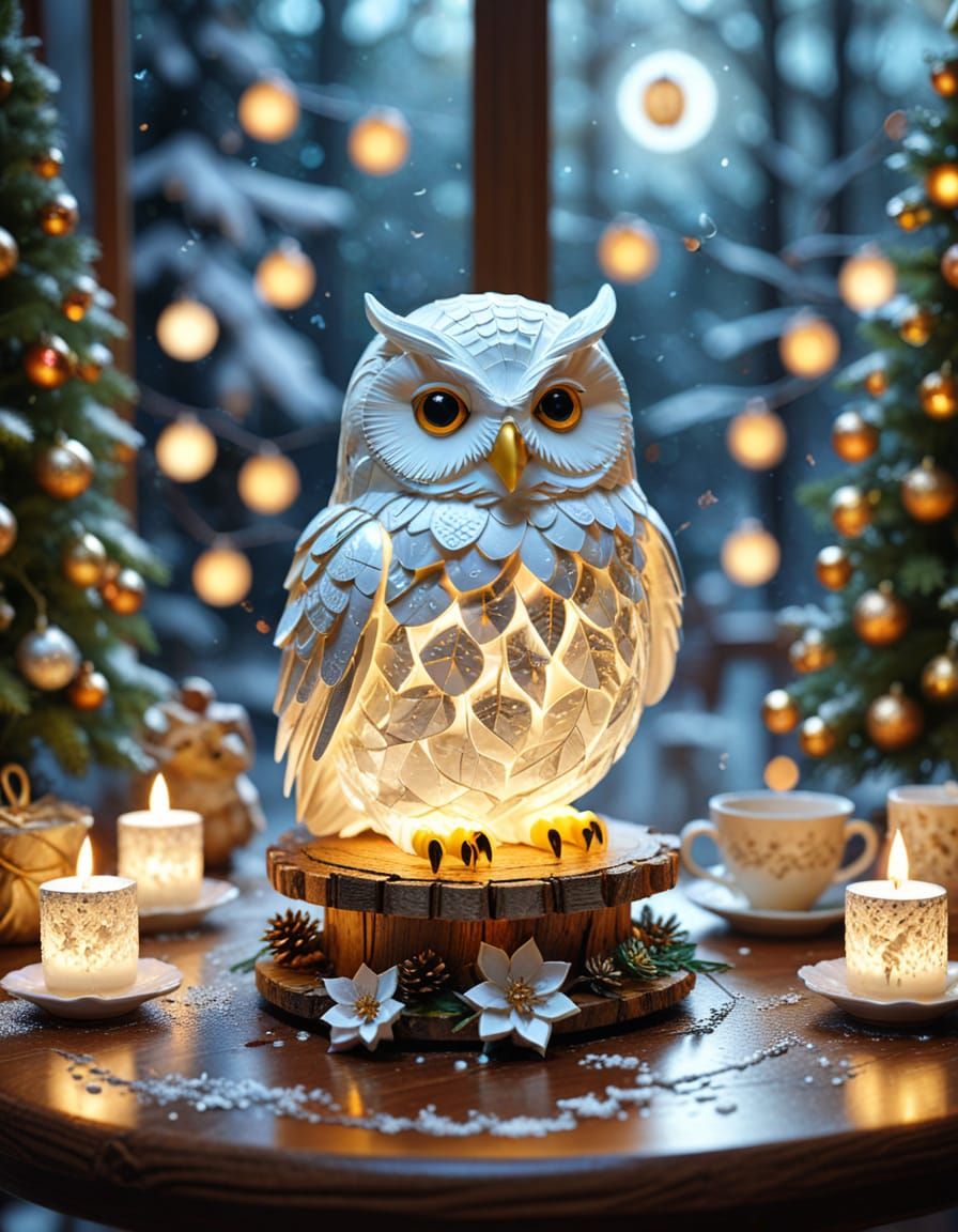 Magical Christmas Cafe with Mystical Creatures and Floating ...