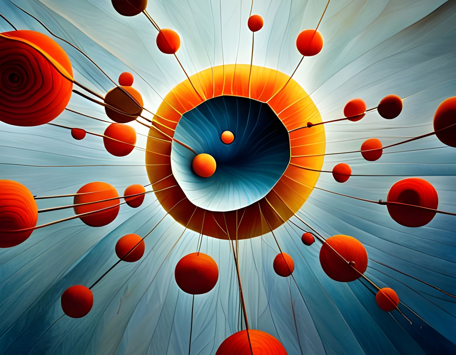 Abstract Art Inspired by Hilma af Klint and Joan Miro