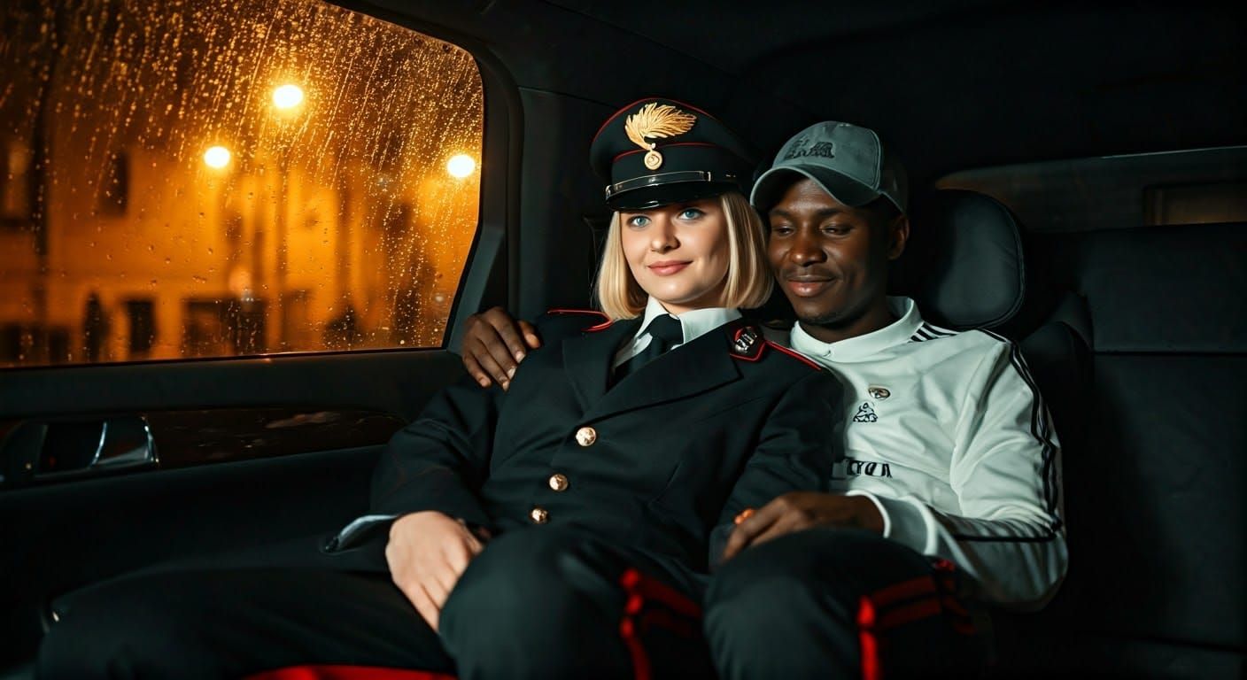 Italian Carabinieri Officer and Migrant Share Intimate Momen...