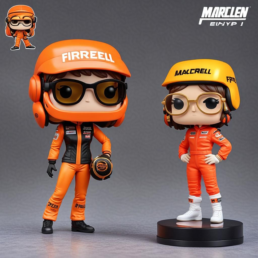 Funko Pop Figurine in McLaren F1 Racing Suit