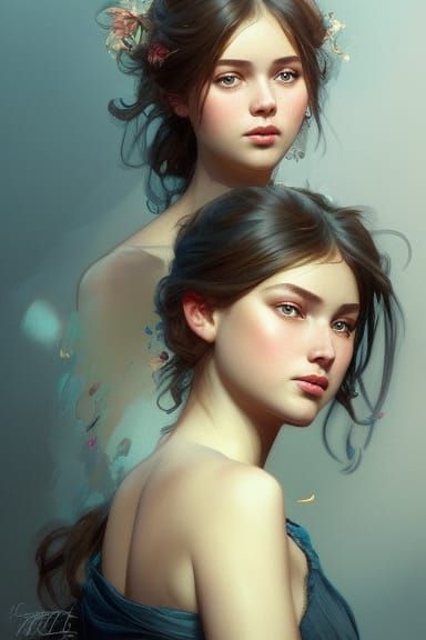Lady Dimitrescu Daughters: Hyperdetailed 8K Portrait