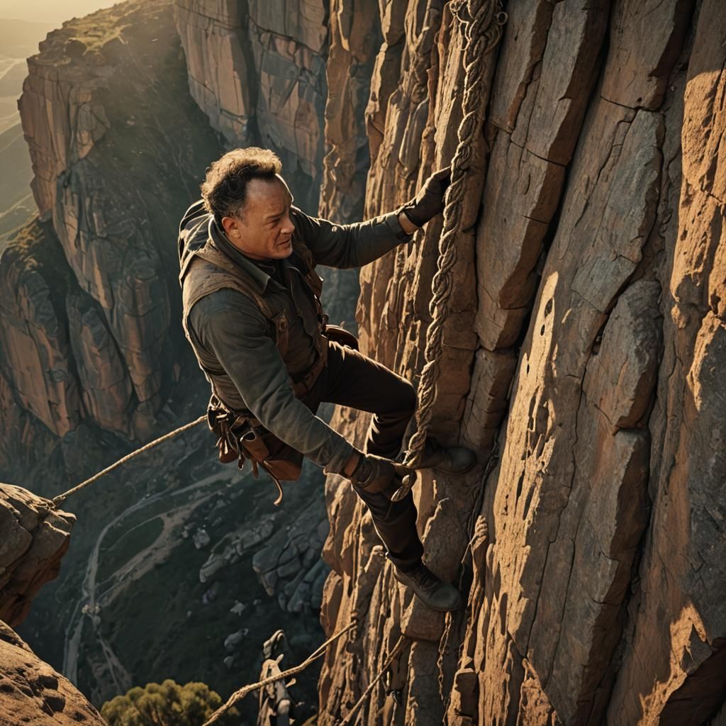 Epic Cliffside Rescue: Cinematic Golden Hour Thriller