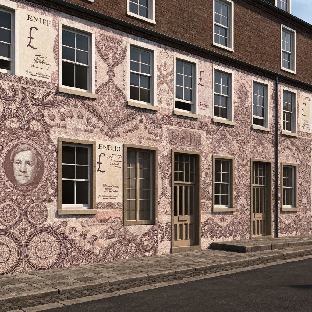 Luxurious City Wall Graffiti with Abstract Vector Patterns