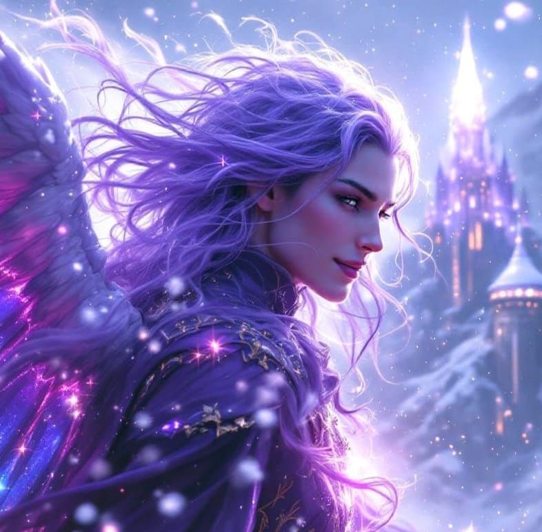 Ethereal God Descends to Futuristic Citadel