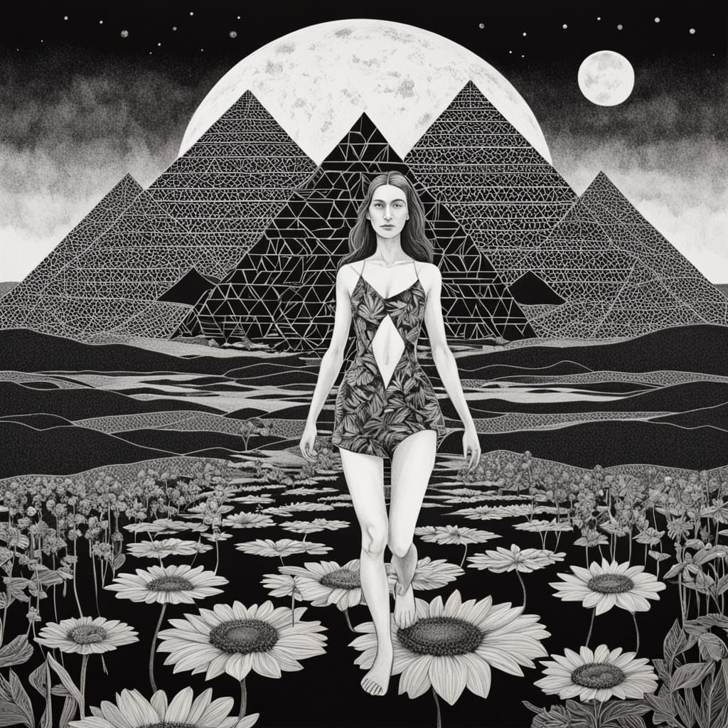 Surrealist Goddess Embodies Harmony Between Nature and Art i...