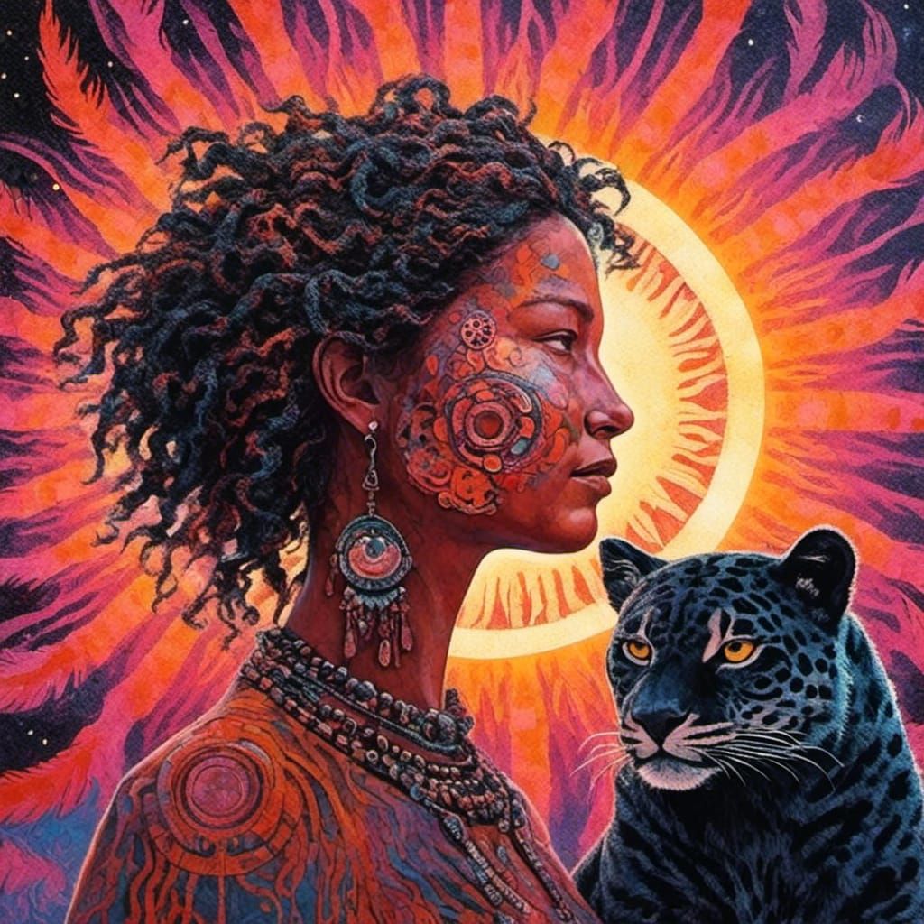 <lora:Dubuffet Dolls:1.0> <lora:Native woman:1.0> A woman an...