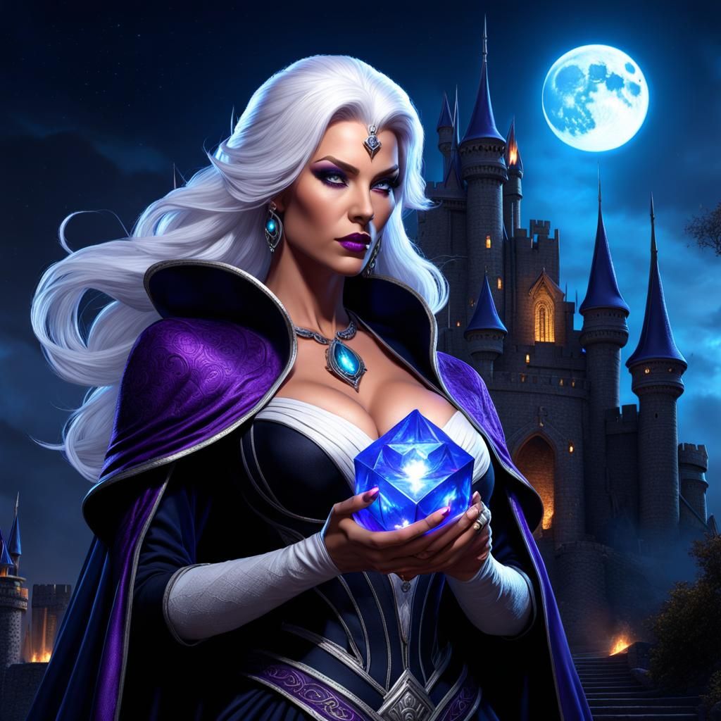 Enchantress of the Dark Castle: Hyperdetailed Fantasy Art