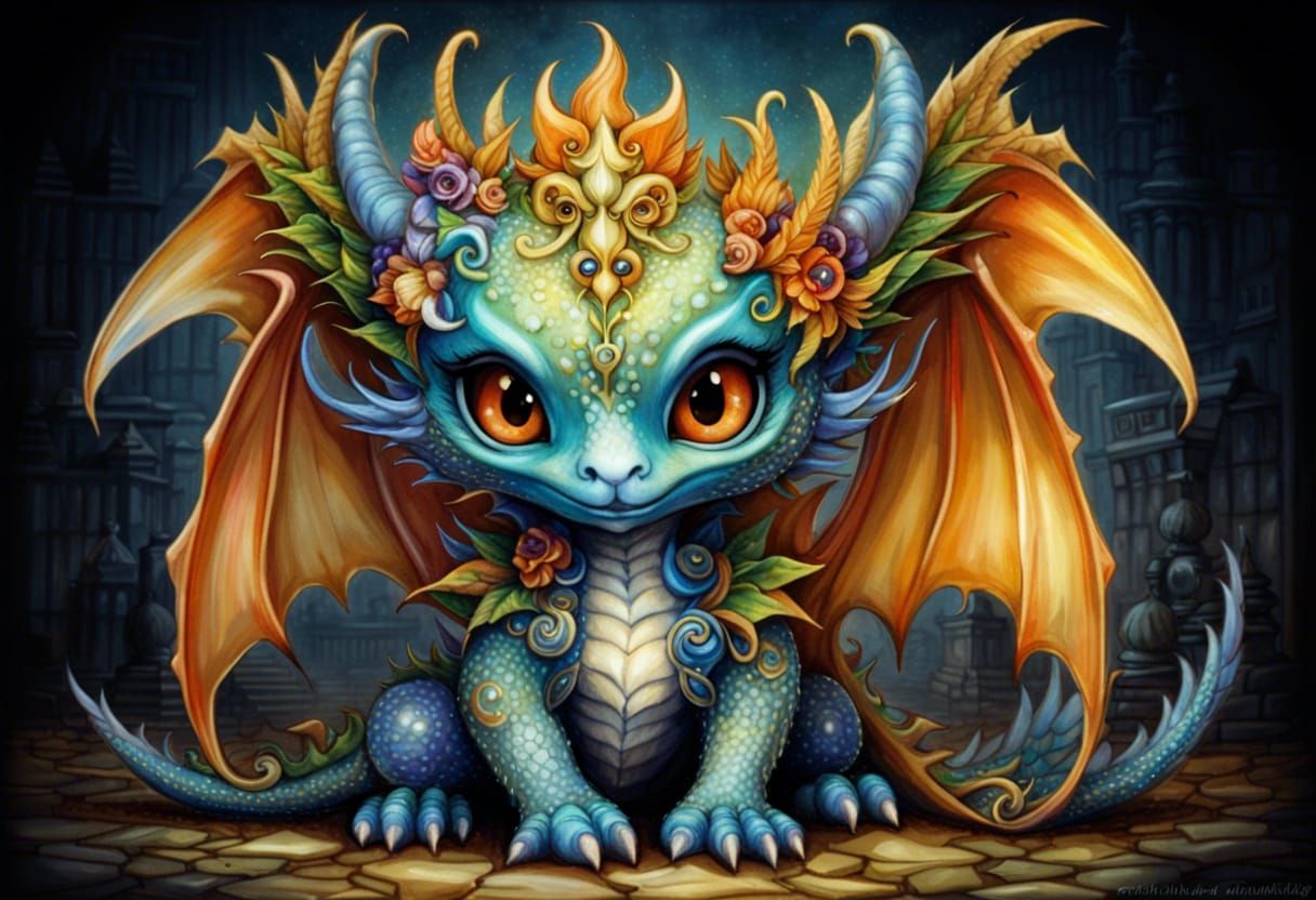 Adorable Chibi Dragon Art Inspired by Fantasy Masters